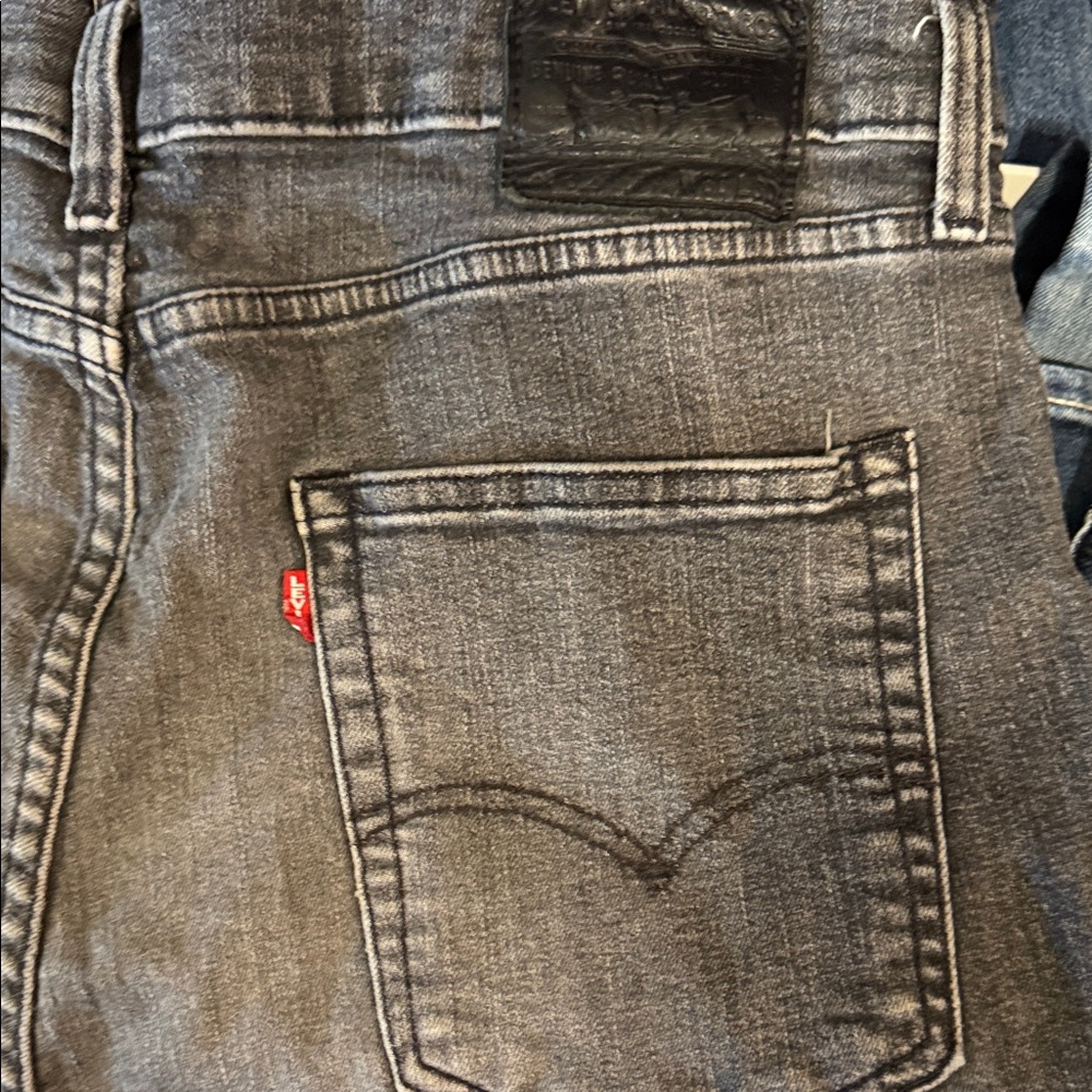 Levi's Men's Dark Gray Straight Jeans